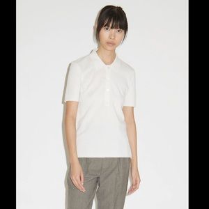 New! Pringle of Scotland Merino Polo, Cream, L